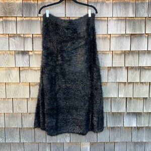 - J. Crew Collection Skirt - Chic Black and Silver Fuzzy Skirt